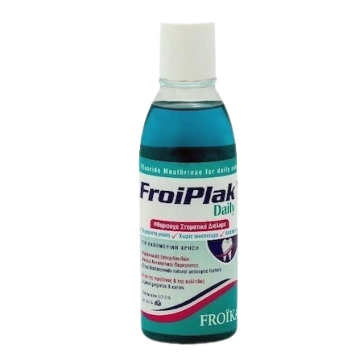 Φωτογραφία προϊόντος: Froika,Froika Oral Care Froika FROIPLAK Daily Mouthwash Φθοριούχο στοματικό διάλυμα 500ml