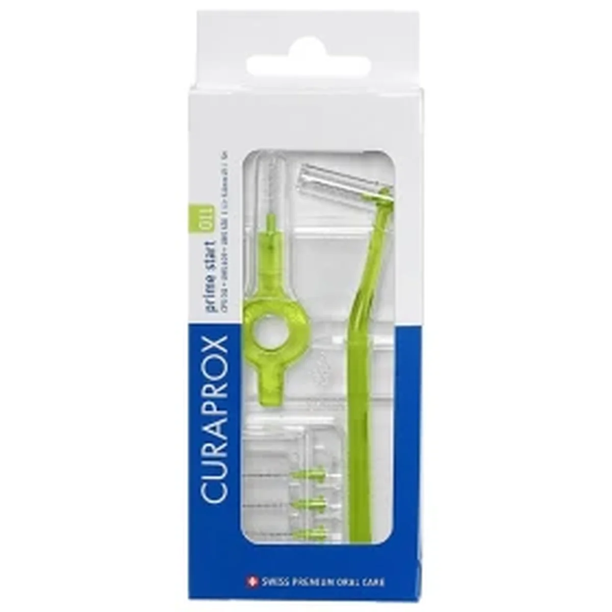 Φωτογραφία προϊόντος: Curaprox,Curaprox Between Teeth Curaprox Prime Start Μεσοδόντια Βουρτσάκια με Λαβή 1.1mm Πράσινα 5τμχ