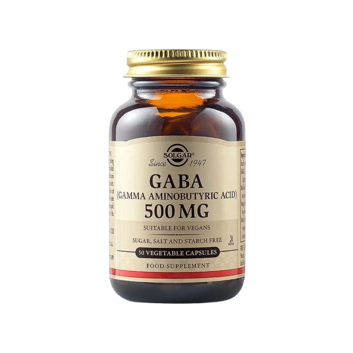 Φωτογραφία προϊόντος: Solgar,Solgar Amino Acids and Proteins Solgar Gaba 500MG 50 φυτικές κάψουλες