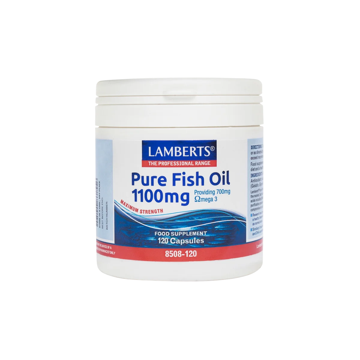 Φωτογραφία προϊόντος: Lamberts,Lamberts Λιπαρά Οξέα Lamberts Pure Fish Oil Ιχθυέλαιο 1100mg 120 κάψουλες