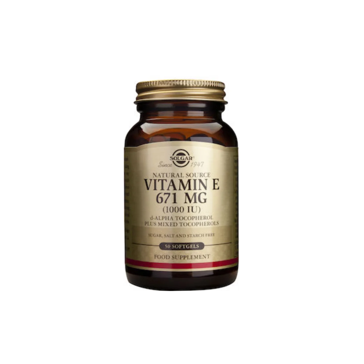 Φωτογραφία προϊόντος: Solgar,Solgar Vitamins Solgar Vitamin E 1000IU 671mg 50 μαλακές κάψουλες