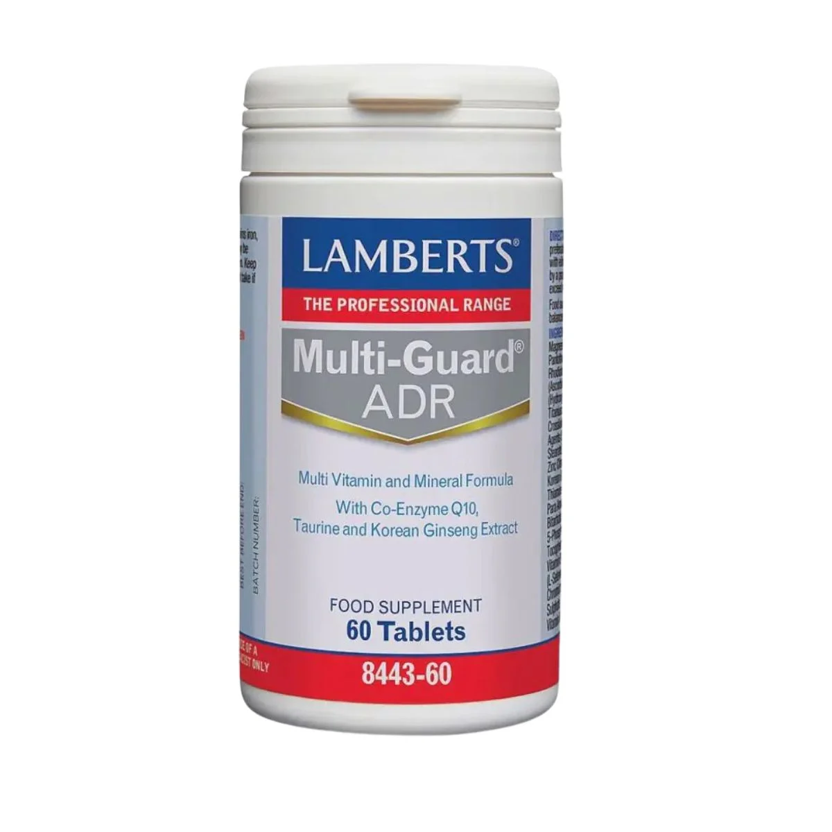 Φωτογραφία προϊόντος: Lamberts,Lamberts Πολυβιταμίνες Lamberts Multi-Guard ADR Βιταμίνη για Ενέργεια 60 ταμπλέτες