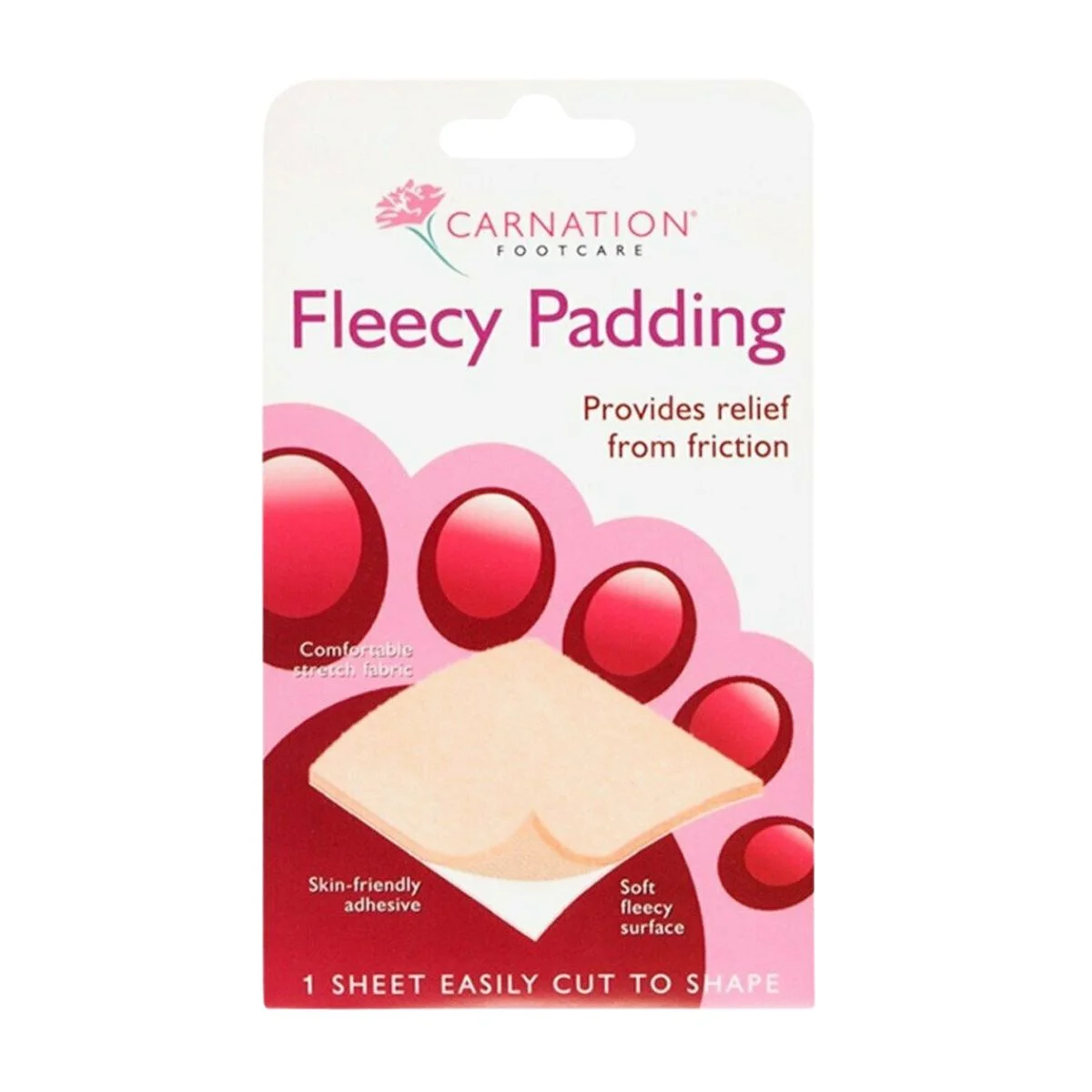 Φωτογραφία προϊόντος: Vican,Vican Carnation Carnation Fleecy Padding Επίθεμα από Σιλικόνη για τους Κάλους 1τμχ