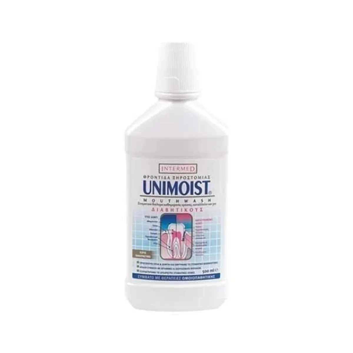 Φωτογραφία προϊόντος: Intermed,Intermed Oral Care Adults Intermed Unimoist Mouthwash Στοματικό Διάλυμα Καθημερινής Προστασίας 500ml