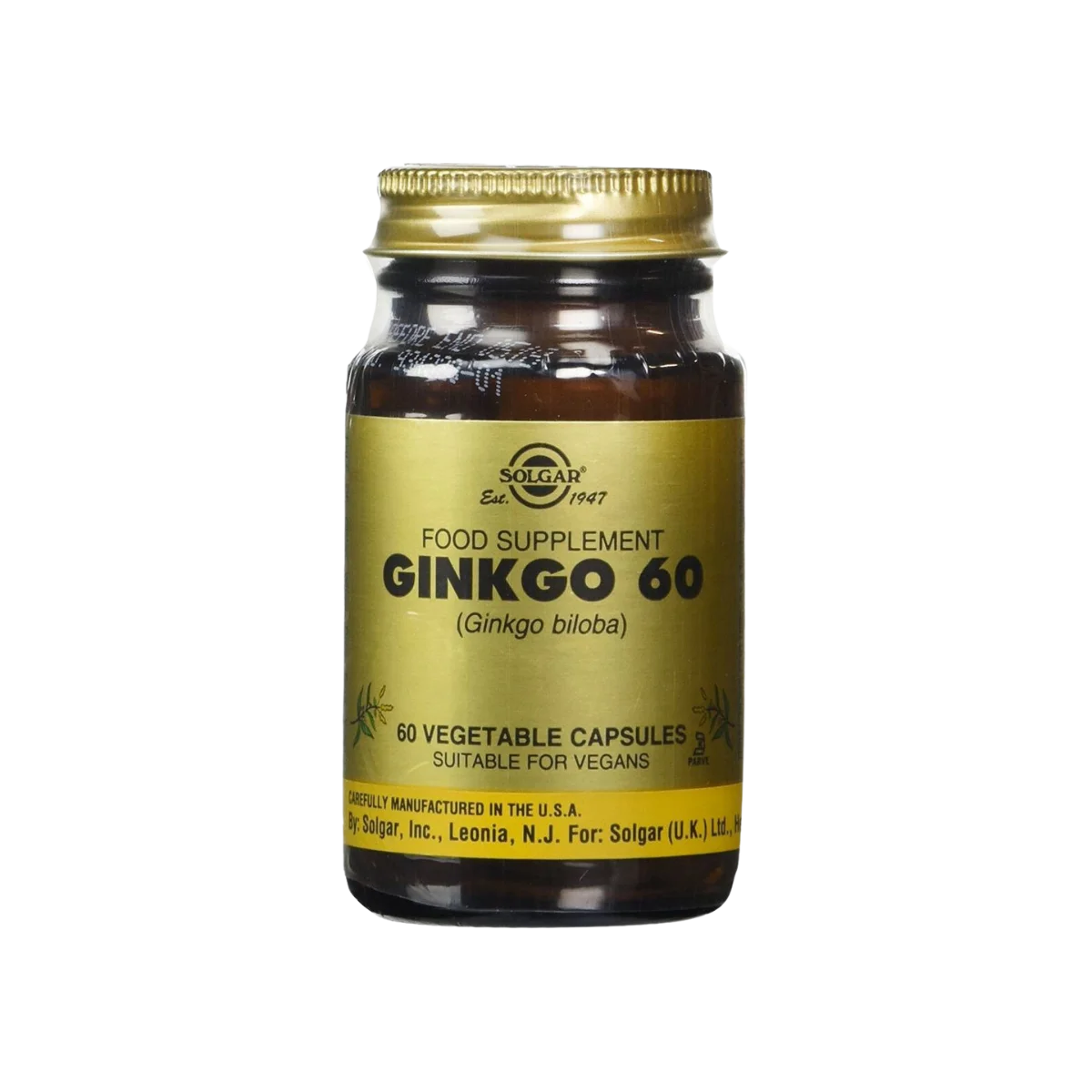 Φωτογραφία προϊόντος: Solgar,Solgar Herbs Solgar Ginkgo 60 Ginkgo Biloba 60 φυτικές κάψουλες
