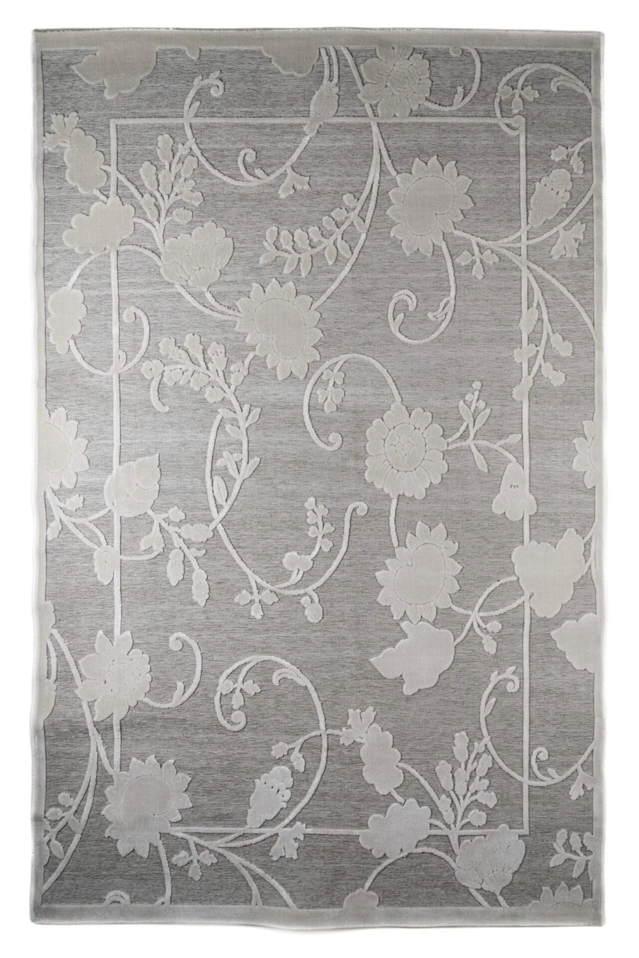 Φωτογραφία προϊόντος: ΧΑΛΙ MUSE 59004/W SILVER CREAM - Klonaras Home Fashion 133cmx190cm
