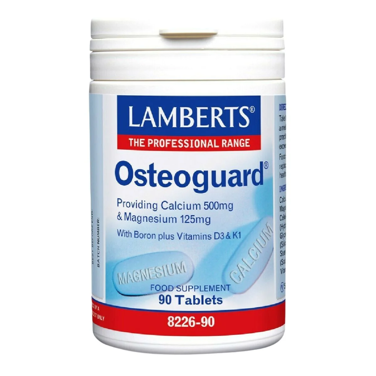 Φωτογραφία προϊόντος: Lamberts,Lamberts Μέταλλα Lamberts Osteoguard Vitamins D3 & K1 Συμπλήρωμα για τα Οστά 90 ταμπλέτες