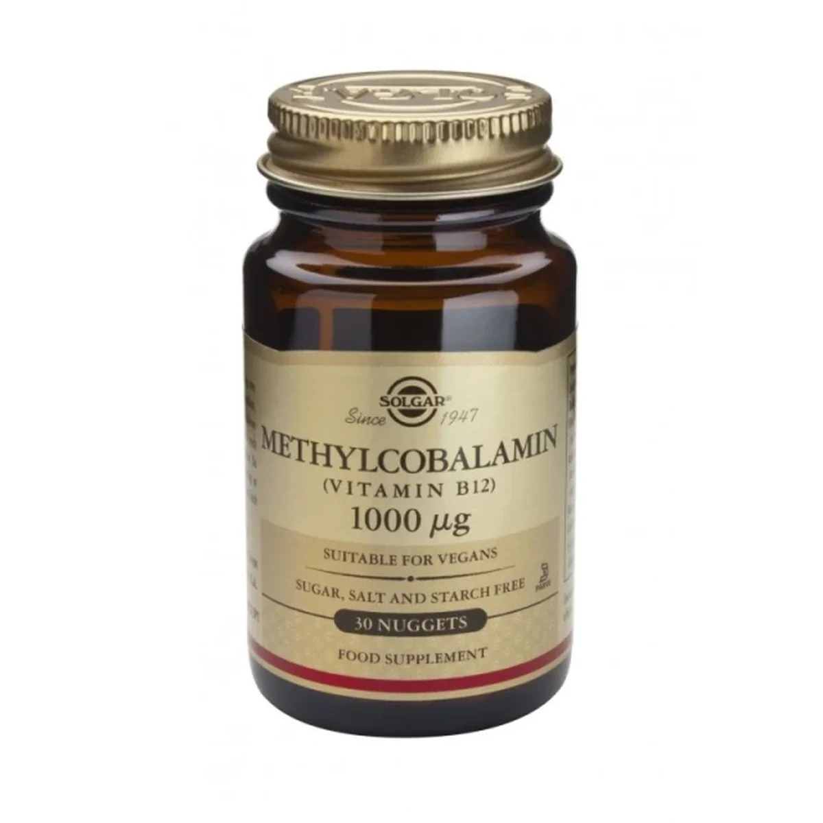 Φωτογραφία προϊόντος: Solgar,Solgar Vitamins Solgar Methylcobalamin Vitamin B12 1000μg 30 υπογλώσσια δισκία