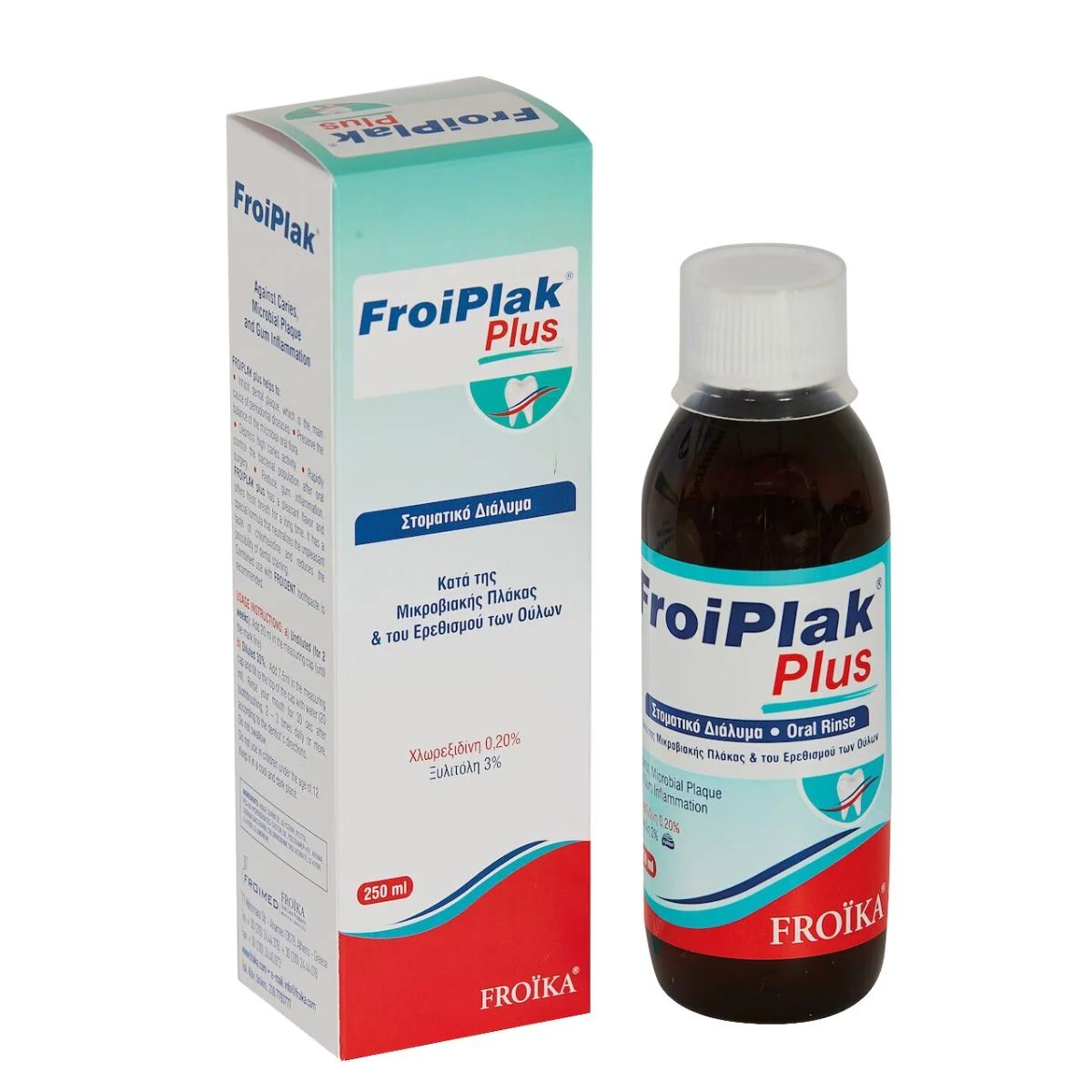 Φωτογραφία προϊόντος: Froika,Froika Oral Care Froika Froiplak Plus Στοματικό Διάλυμα για την καταπολέμηση της οδοντικής πλάκας 250ml