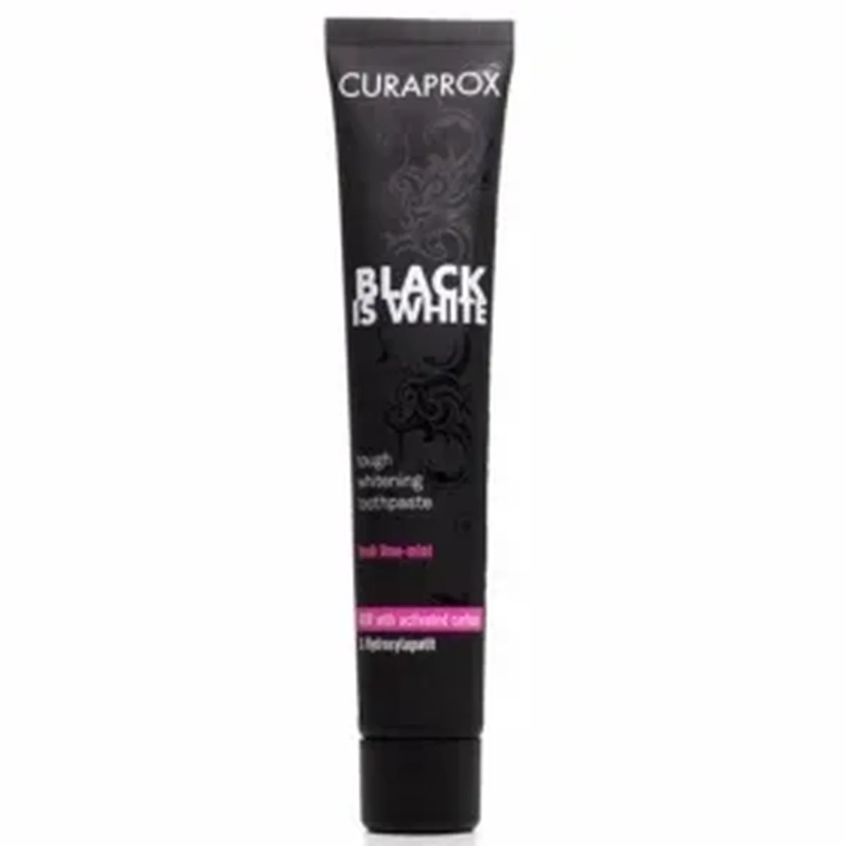 Φωτογραφία προϊόντος: Curaprox,Curaprox Toothpastes Curaprox Black is White Λευκαντική Οδοντόκρεμα Λεμόνι/Μέντα, 90ml