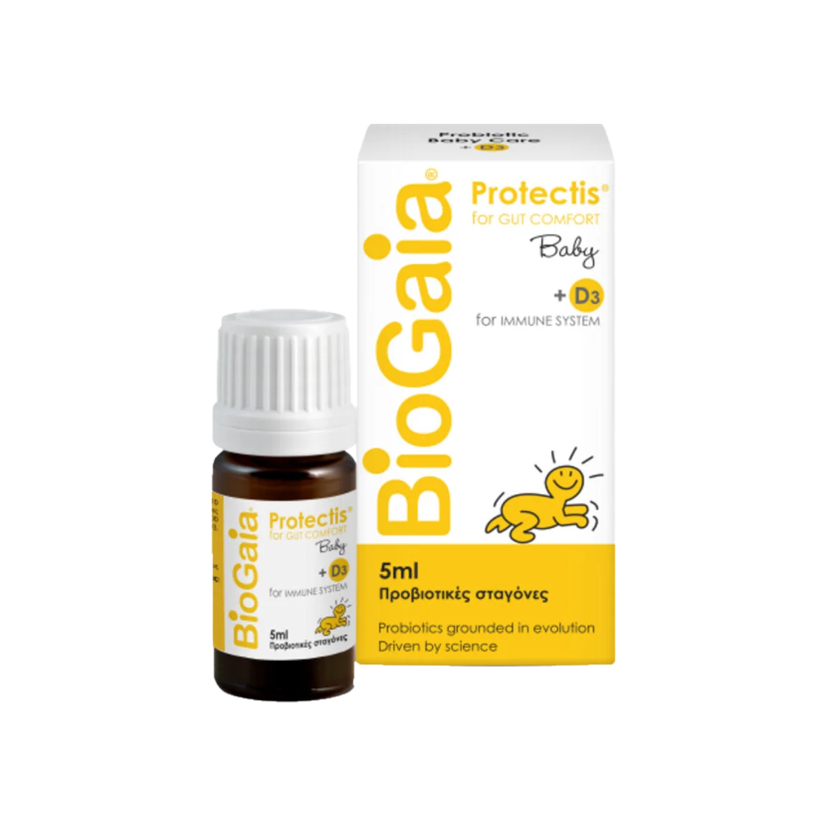 Φωτογραφία προϊόντος: Cube Pharma Cube BioGaia Protectis Baby & D3 Drops Προβιοτικά για Βρέφη 5ml