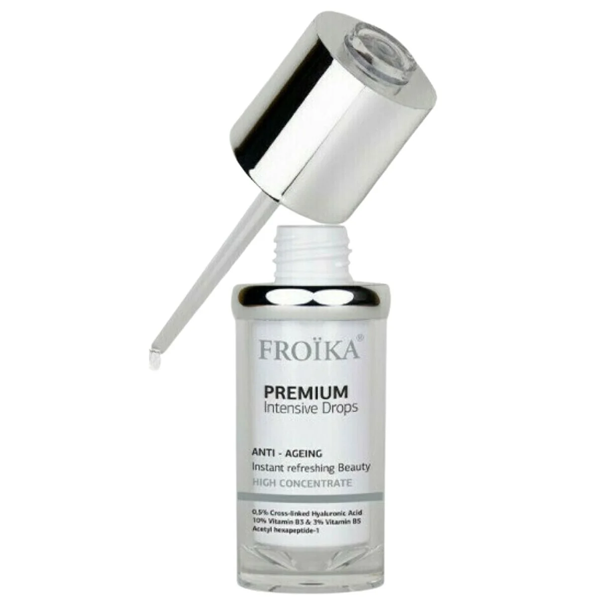 Φωτογραφία προϊόντος: Froika,Froika Premium Anti Aging Froika Premium Intensive Drops Anti-Ageing Αντιγηραντικός Ορός Προσώπου 30ml