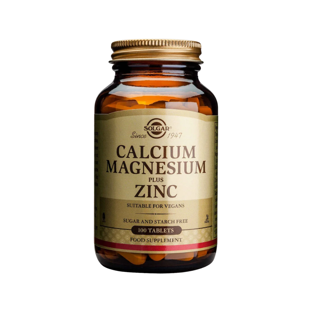 Φωτογραφία προϊόντος: Solgar,Solgar Minerals Solgar Calcium Magnesium Plus Zinc Ασβέστιο, Μαγνήσιο & Ψευδάργυρος 100 ταμπλέτες