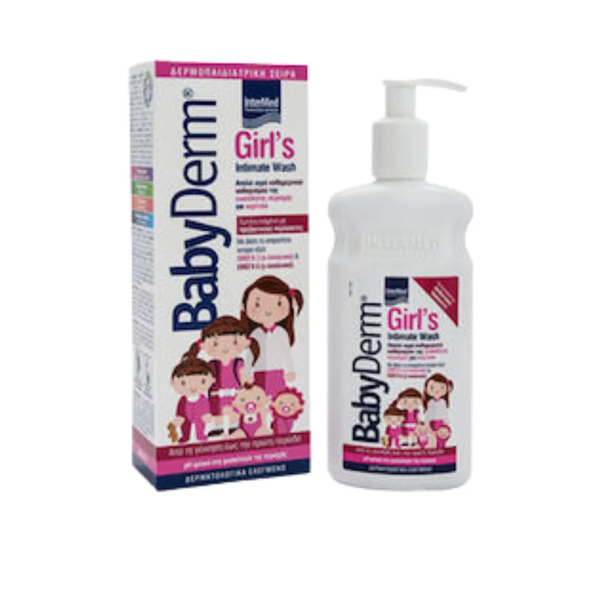 Φωτογραφία προϊόντος: Intermed,Intermed Babyderm Intermed Babyderm Girl's Intimate Wash Υγρό Καθαρισμού Ευαίσθητης Περιοχής Κοριτσιών 300ml