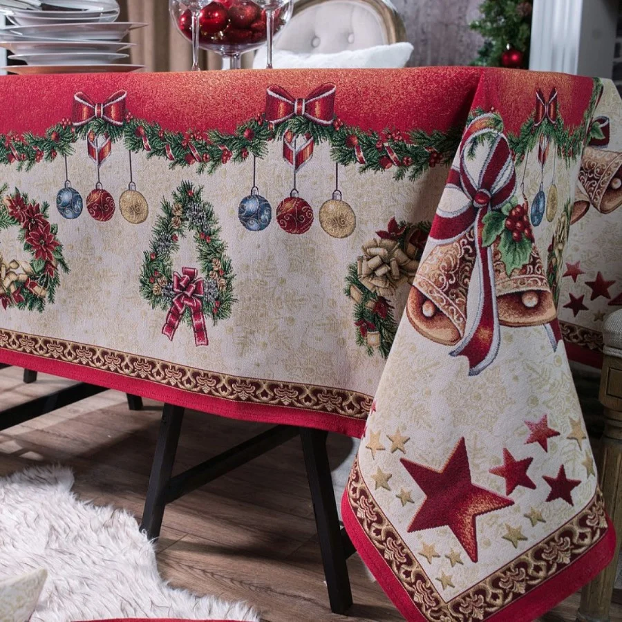 Φωτογραφία προϊόντος: Τραπεζομάντηλο Festive Teoran 140x140cm
