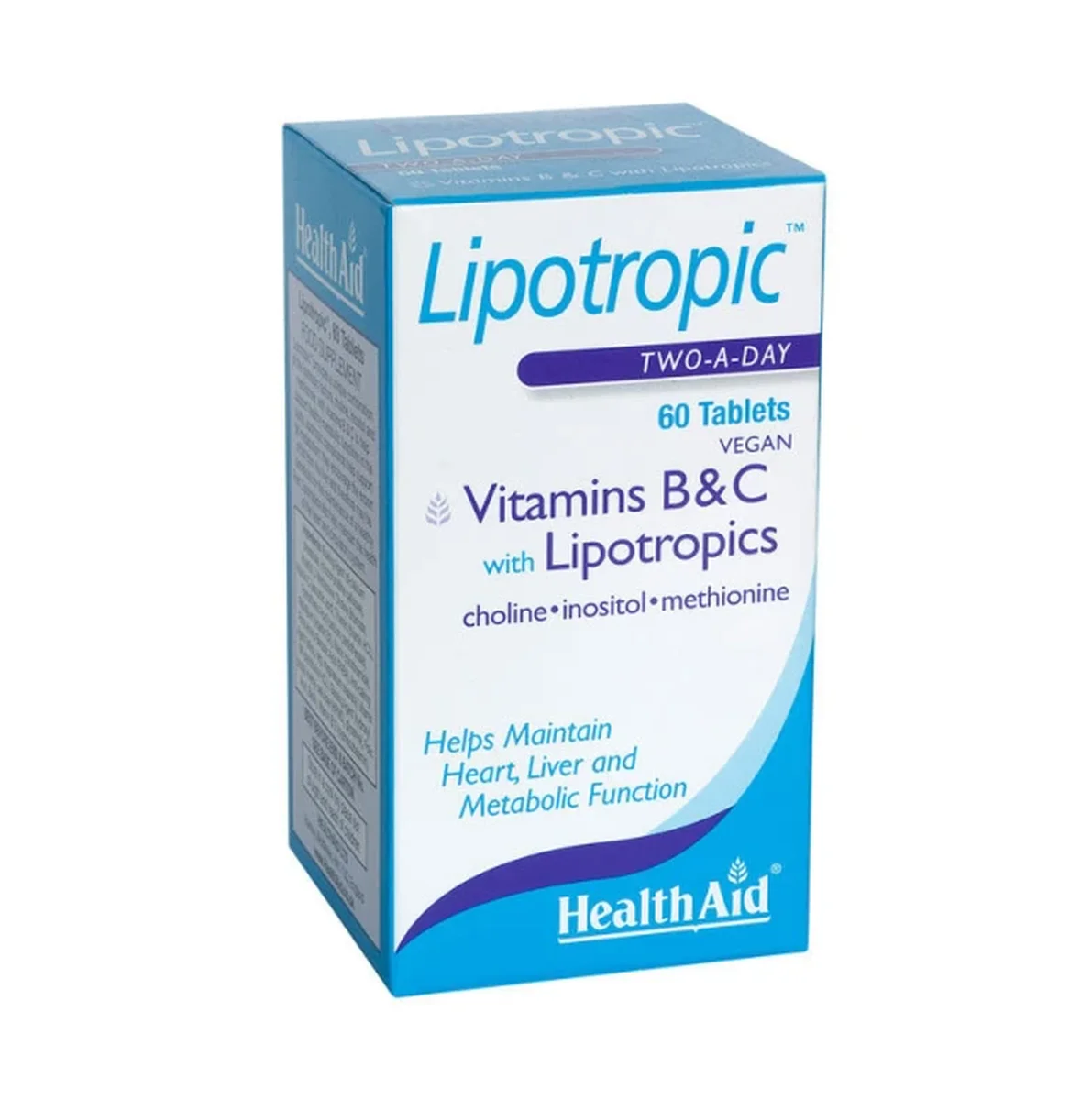 Φωτογραφία προϊόντος: Health Aid,Health Aid Weight Management Health Aid Lipotropic Συμπλήρωμα Διατροφής για Ενέργεια, 60Δισκία