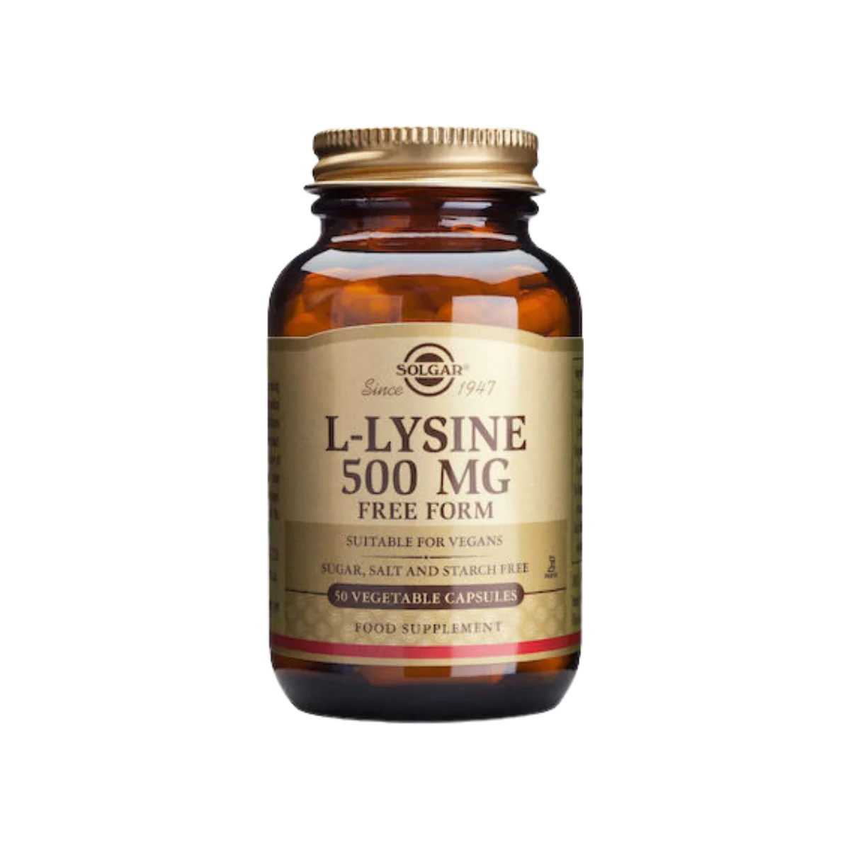 Φωτογραφία προϊόντος: Solgar,Solgar Amino Acids and Proteins Solgar L-Lysine 500MG Λυσίνη 50 φυτικές κάψουλες