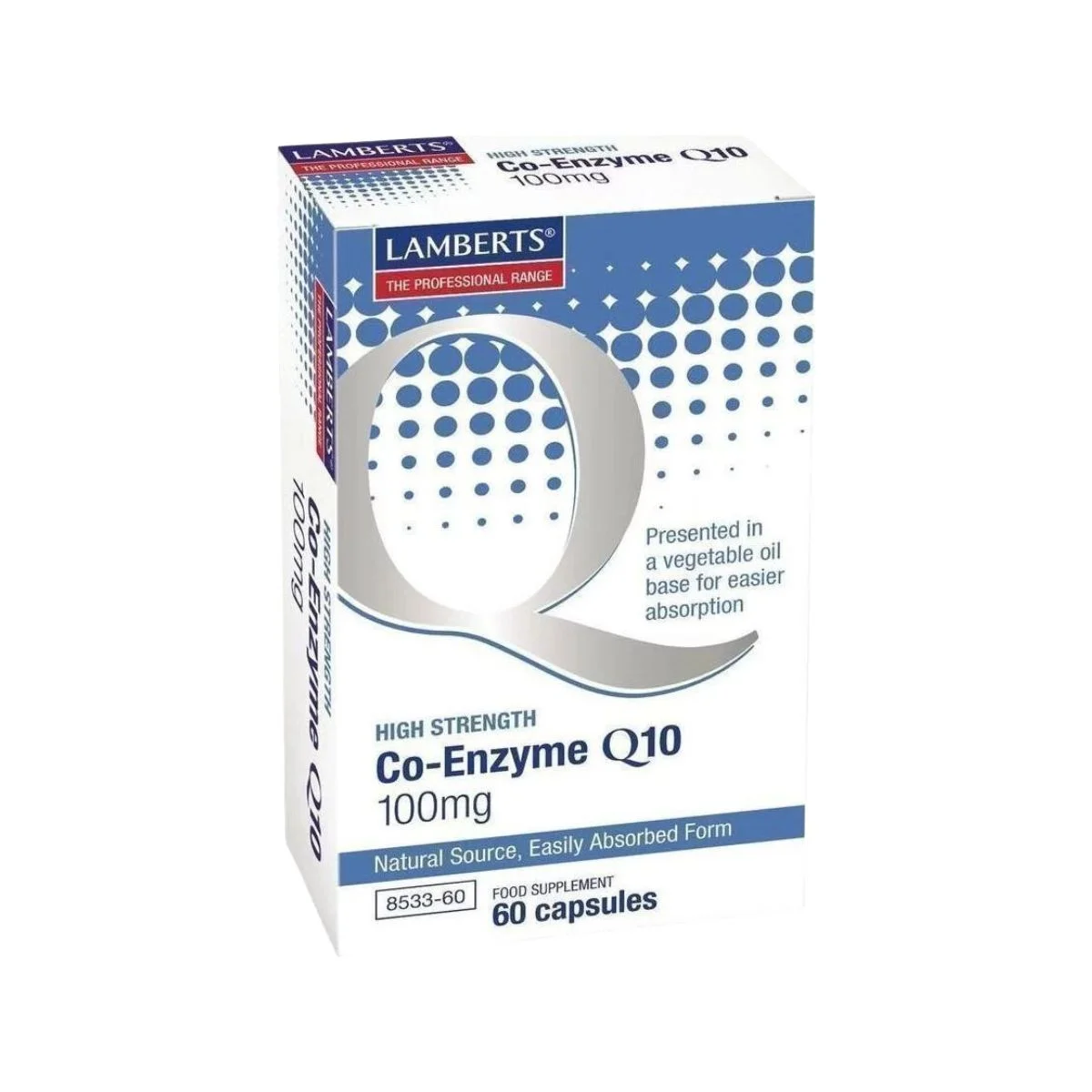 Φωτογραφία προϊόντος: Lamberts,Lamberts Q10 Lamberts Co-Enzyme Q10 100mg 60 μαλακές κάψουλες