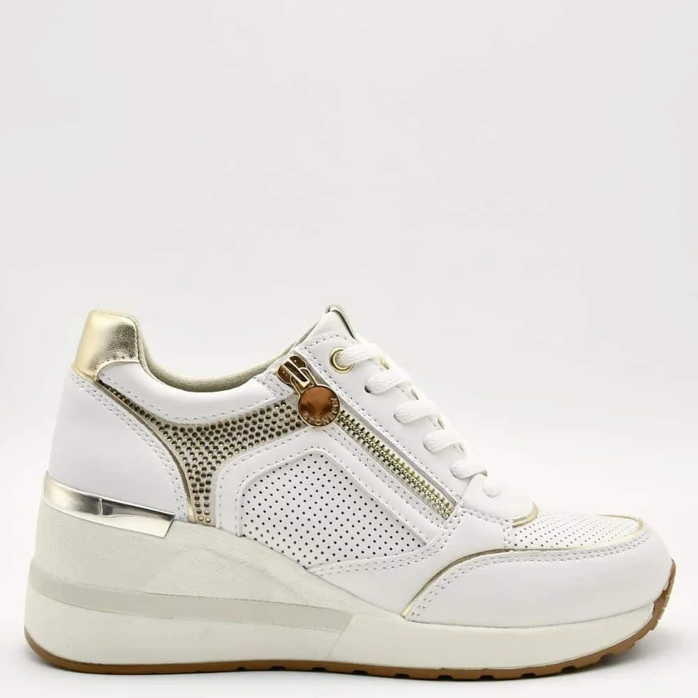 Φωτογραφία προϊόντος: Sneakers Γυναικεία Stonefly 222494 150 Mina 1 σε λευκό δέρμα nappa