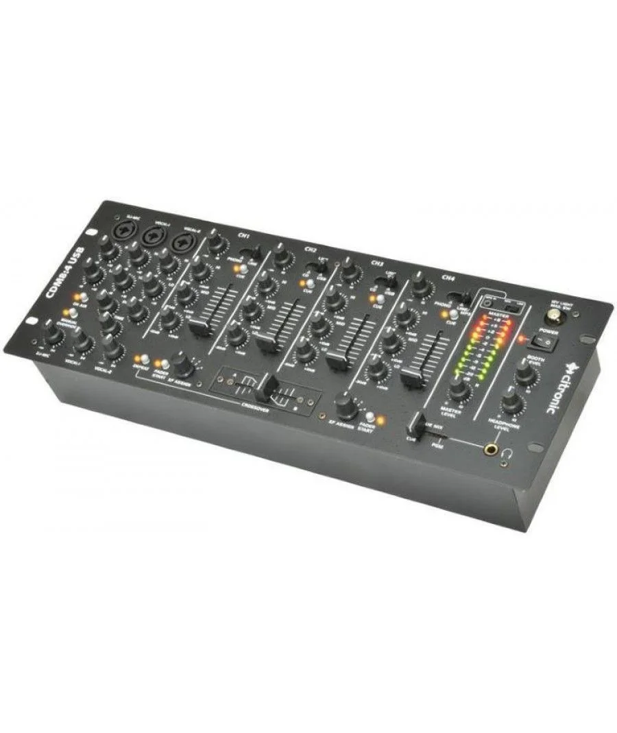 Φωτογραφία προϊόντος: Citronic CDM8:4 USB Μίκτης DJ 4 καναλιών με USB (Τεμάχιο)