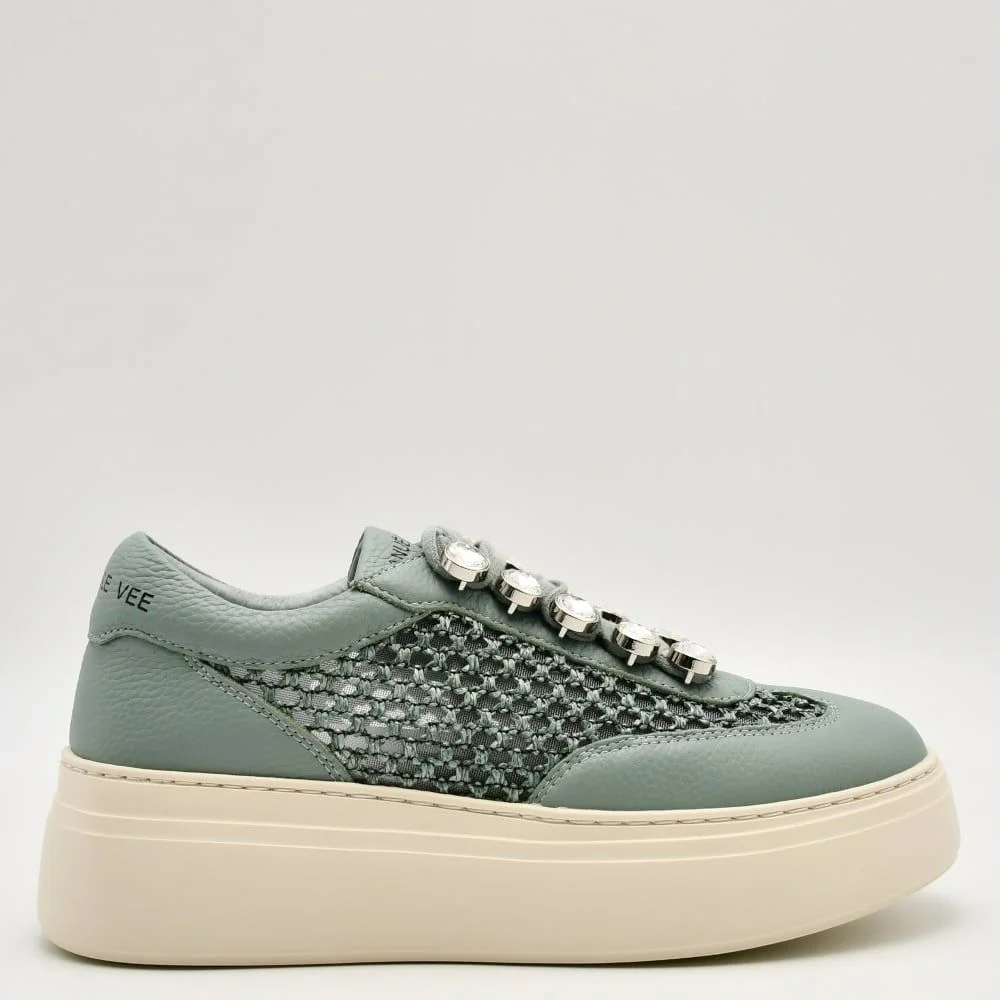Φωτογραφία προϊόντος: Sneakers Γυναικεία Emanuelle Vee 451P-302-18-P110CB Bice σε βεραμάν δέρμα