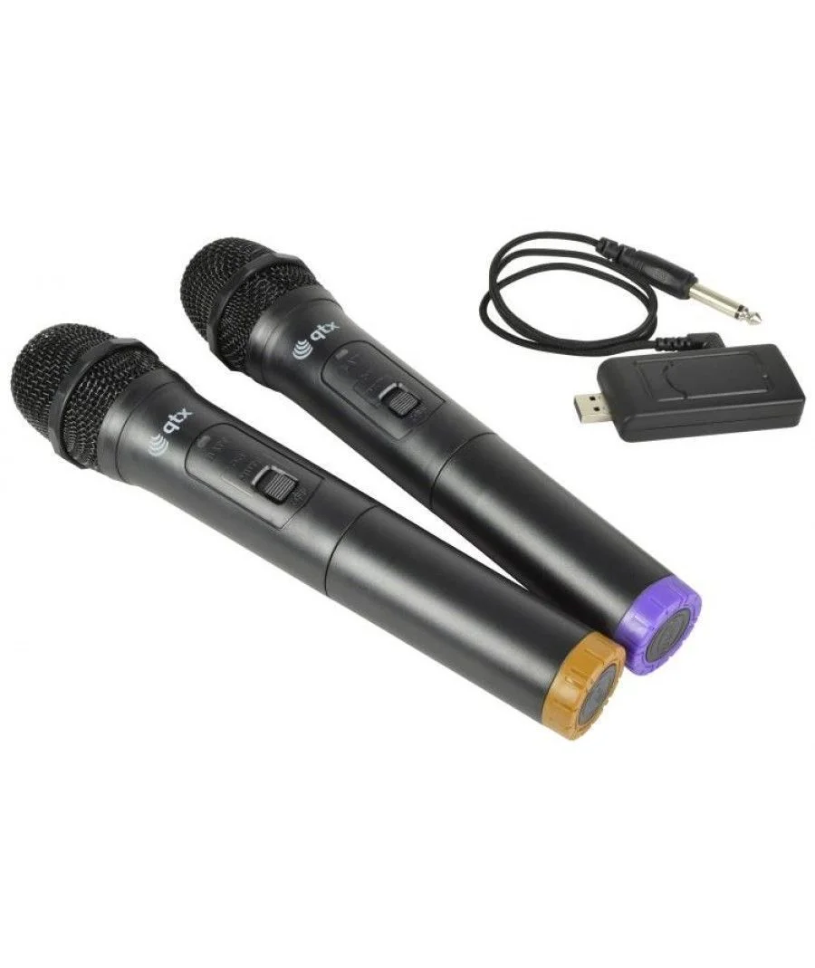 Φωτογραφία προϊόντος: Qtx U-MIC-863.2+864.8 USB Dual Handheld UHF Ασύρματο Μικρόφωνο (Σετ)