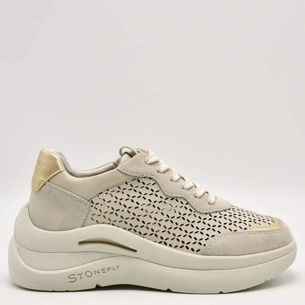 Φωτογραφία προϊόντος: Sneakers Γυναικεία Stonefly 222469 CYN Rocha 8 Nappa σε μπεζ δέρμα