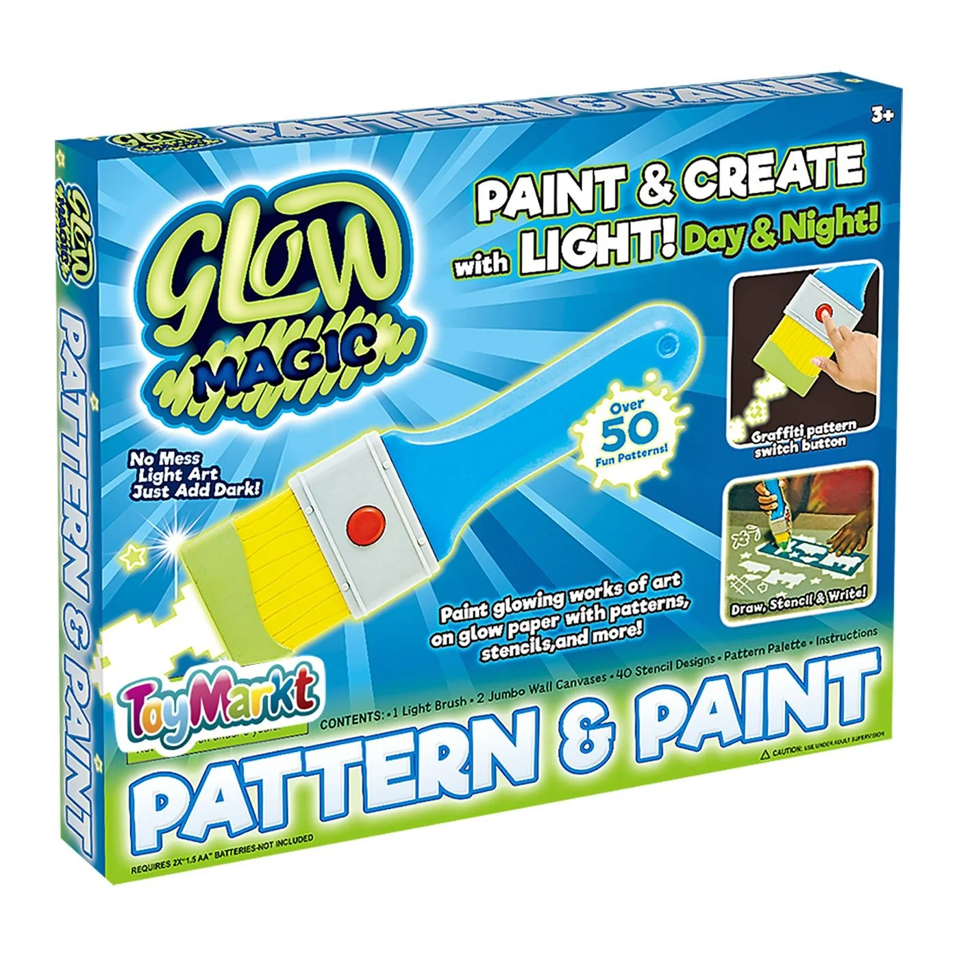 Φωτογραφία προϊόντος: PATTERN PAINTER ΠΙΝΕΛΟ ΜΠΑΤΑΡΙΑΣ, ΦΩΣΦΟΡΙΖΕΙ ΣΤΟ ΣΚΟΤΑΔΙ 30x25x3cm ToyMarkt 913197