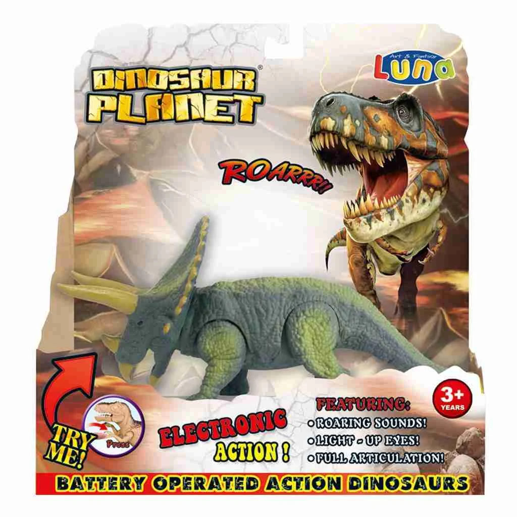 Φωτογραφία προϊόντος: Luna Toys Δεινόσαυρος Τρικεράτοπας 24x8,3x25 εκ. με ήχο και φως
