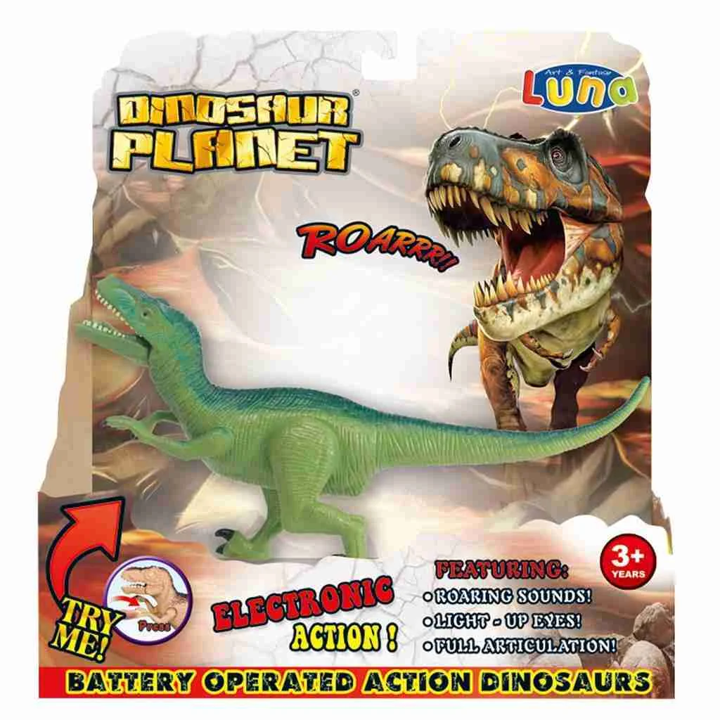 Φωτογραφία προϊόντος: Luna Toys Δεινόσαυρος Βελοσιράπτορας 24x8,3x25 εκ. με ήχο και φως