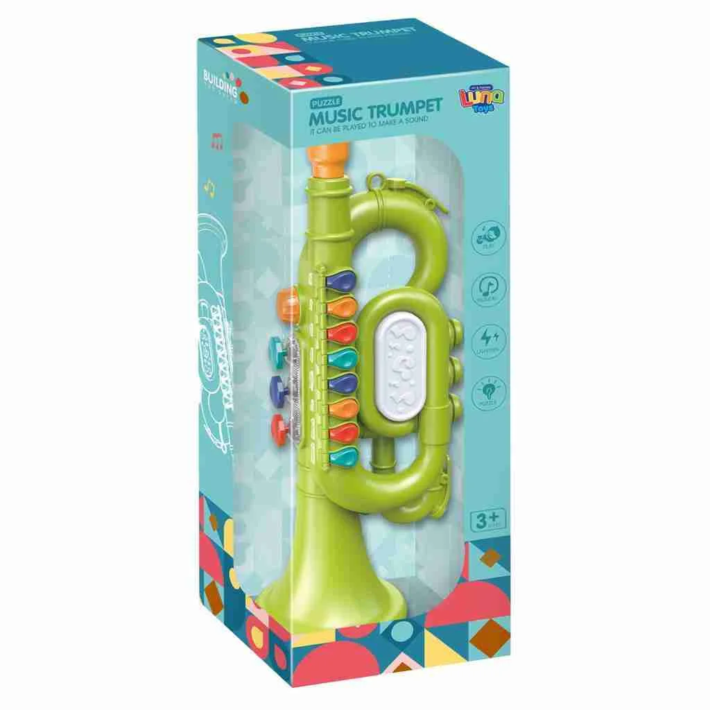 Φωτογραφία προϊόντος: Luna Toys Τρομπέτα 14,7 χ 12 χ 40 εκ (τυχαία επιλογή χρώματος)