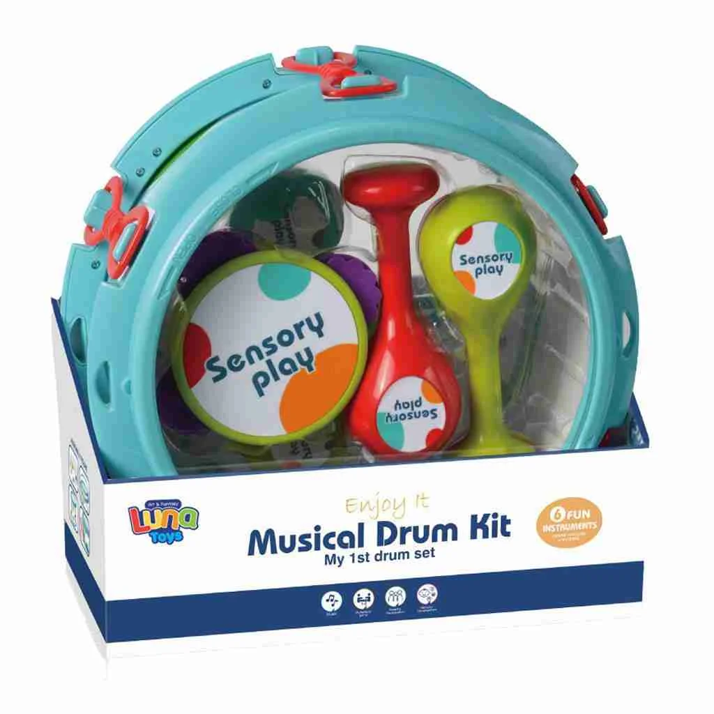 Φωτογραφία προϊόντος: Luna Toys Σετ μουσικά όργανα 28 χ 13 χ 28 εκ σιέλ.