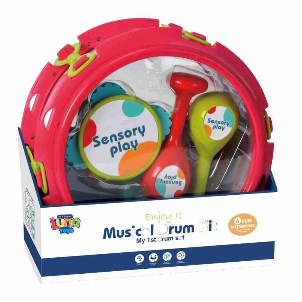 Φωτογραφία προϊόντος: Luna Toys Σετ μουσικά όργανα 28 χ 13 χ 28 εκ κόκκινο