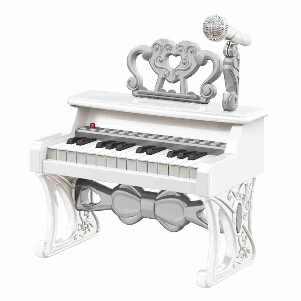 Φωτογραφία προϊόντος: Luna Toys Πιάνο 36,5 εκ ύψος, λευκό, 31 χ 18 χ 37 εκ.