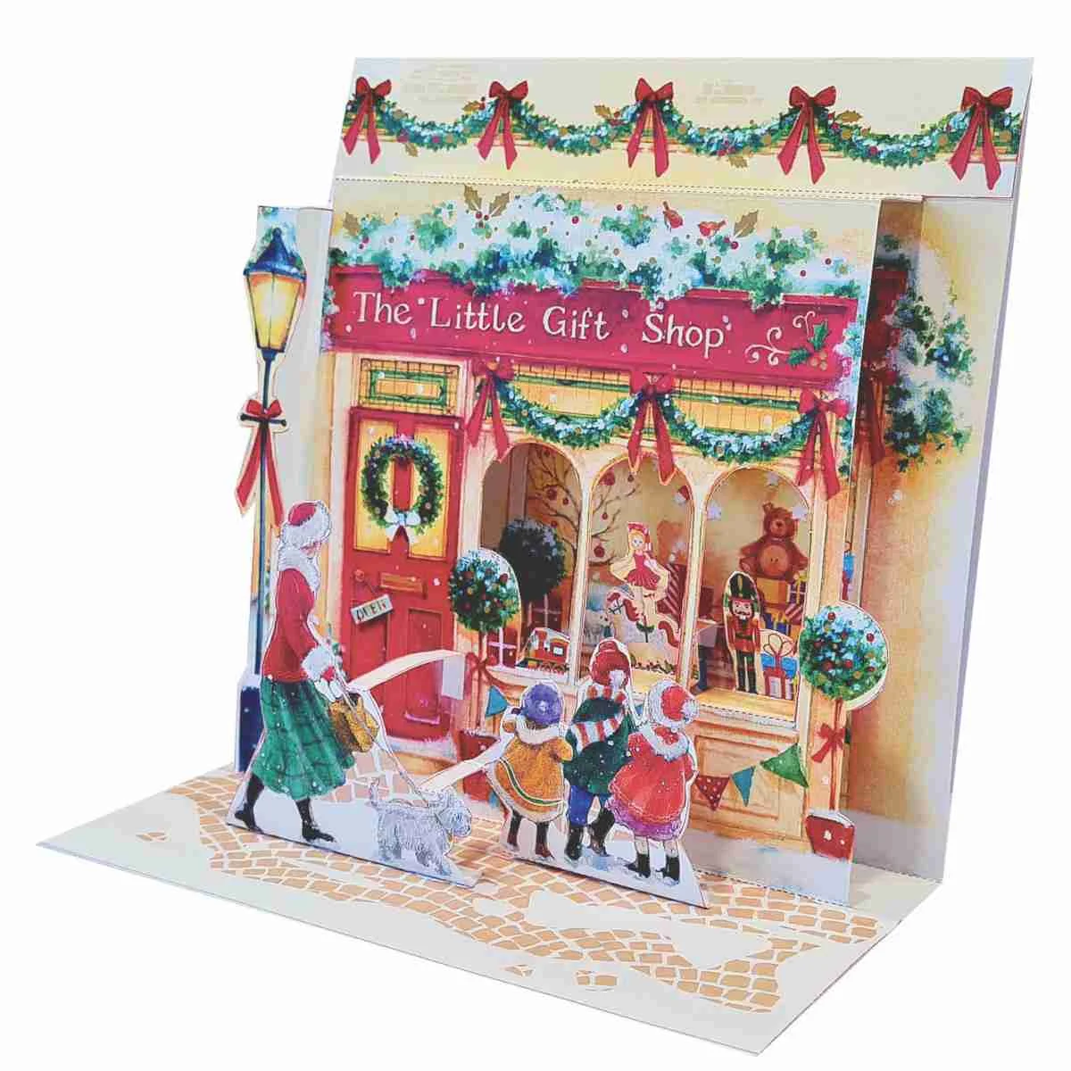 Φωτογραφία προϊόντος: Pictura Xmas 3D Αναδυόμενη Κάρτα Χριστουγεννιάτικα Ψώνια με το Σκυλάκι