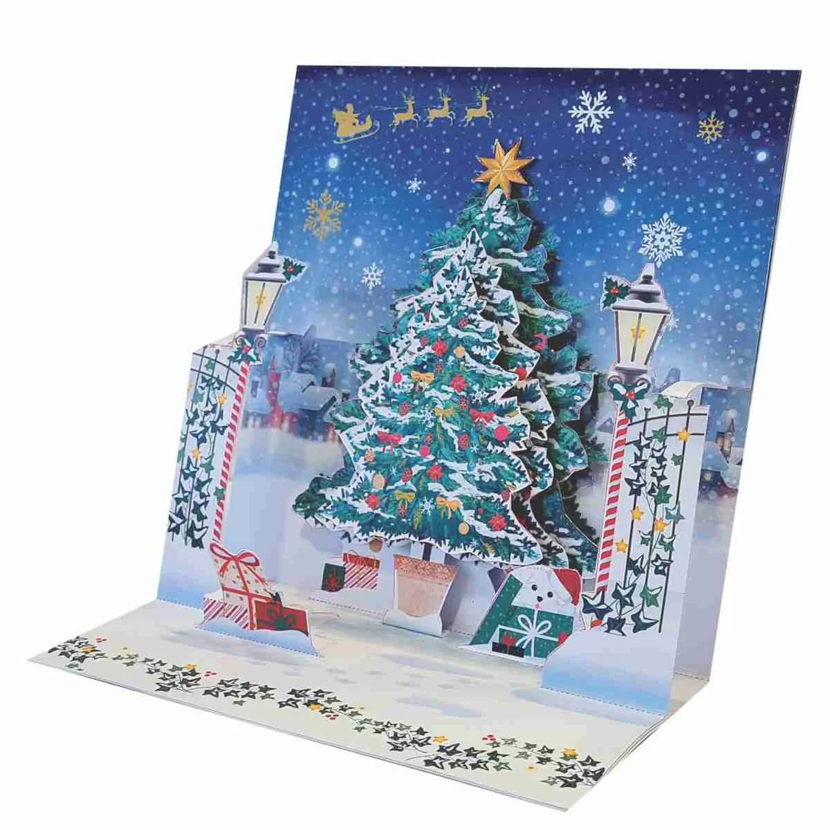 Φωτογραφία προϊόντος: Pictura Xmas 3D Αναδυόμενη Κάρτα Στολισμένο Δέντρο στην Πλατεία