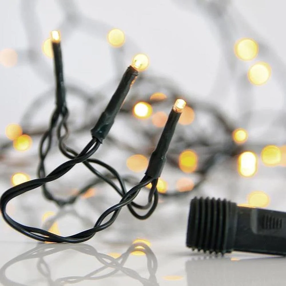 Φωτογραφία προϊόντος: Eurolamp 300 LED Με Επέκταση Ως 3 Μετασχηματιστή Προέκταση 300cm Πράσινο Καλώδιο Θερμό Λευκό Φως IP44