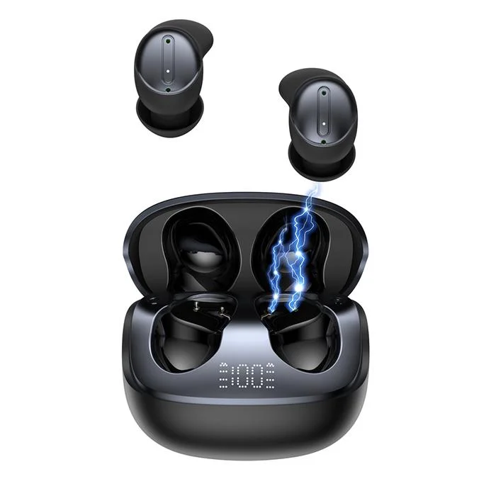 Φωτογραφία προϊόντος: XO Bluetooth εργονομικά ακουστικά με τεχνολογία ακύρωσης θορύβου (ANC Noise Cancelling), δυνατότητα χρήσης κατά τον ύπνο και θήκη φόρτισης, σε μαύρο χρώμα