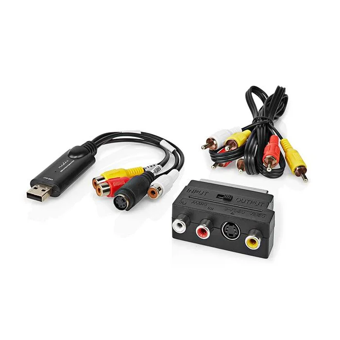 Φωτογραφία προϊόντος: NEDIS Μετατροπέας RCA/S-Video σε USB 2.0.