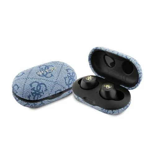 Φωτογραφία προϊόντος: True Wireless Ακουστικά Bluetooth Guess Docking Station Metal 4G Μπλε N67686