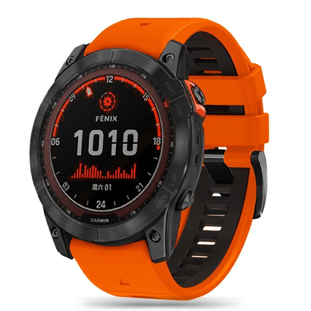 Φωτογραφία προϊόντος: Tech-Protect Λουράκι Iconband Pro Garmin Fenix 5X / 3HR / 5X Plus/ 6X / 6X Pro / 7X / 8 / 8 Pro (51mm) Orange / Black