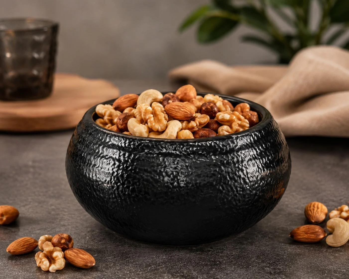 Φωτογραφία προϊόντος: Rinart Porcelain Μπολ Για Dip Πορσελάνης Piana Pietra Nero 7cm