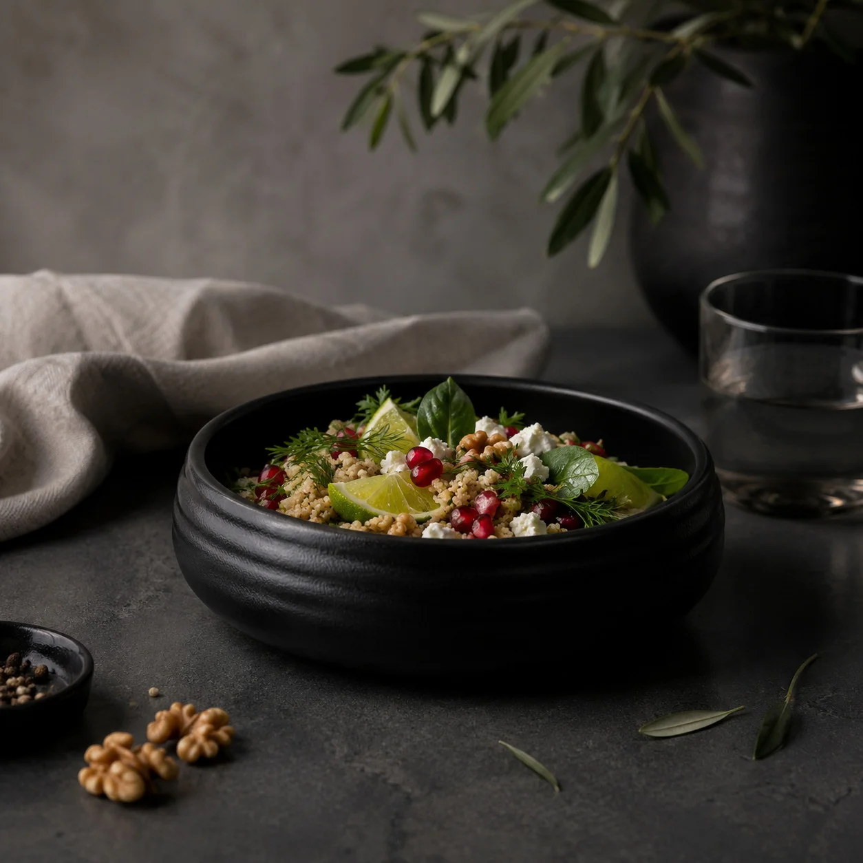 Φωτογραφία προϊόντος: Rinart Porcelain Πιάτο Βαθύ - Μπολ Πορσελάνης Piana Pietra Nero 20cm
