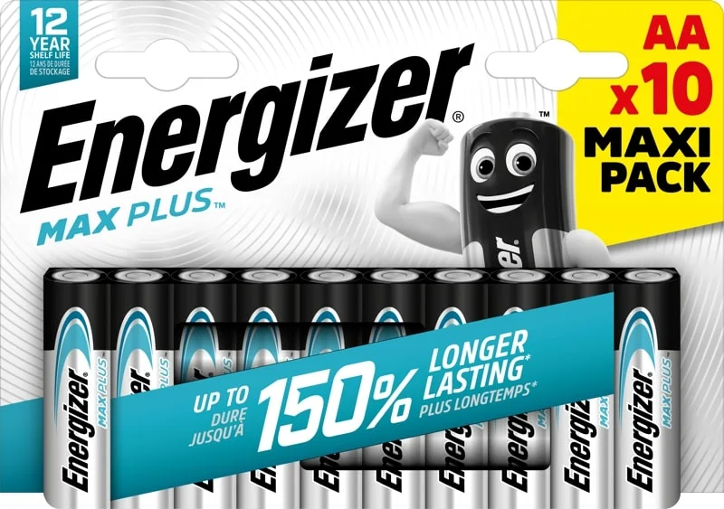 Φωτογραφία προϊόντος: Energizer Max Plus Alkaline Battery ΑΑ E91 LR6(10 τμχ)