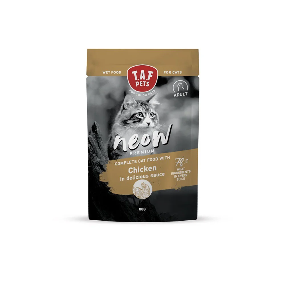 Φωτογραφία προϊόντος: Taf Pets Υγρή Τροφή Γάτας Taf Neow Adult με Κοτόπουλο 80gr