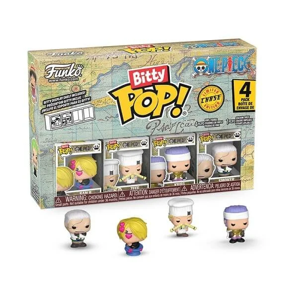 Φωτογραφία προϊόντος: Funko Bitty POP! One Piece - Sanji, Zeff, Krieg & Chase 4-Pack Vinyl Figures