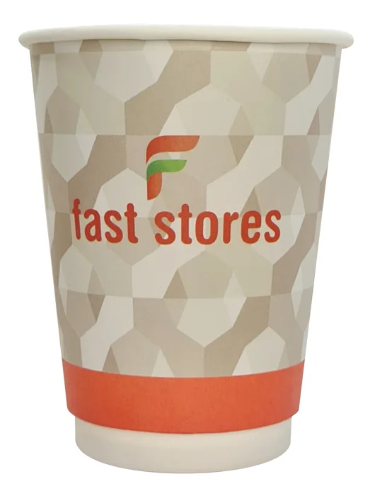 Φωτογραφία προϊόντος: UNBRANDED FAST STORES χάρτινα ποτήρια καφέ, 16oz, χωρίς καπάκι, 20τμχ