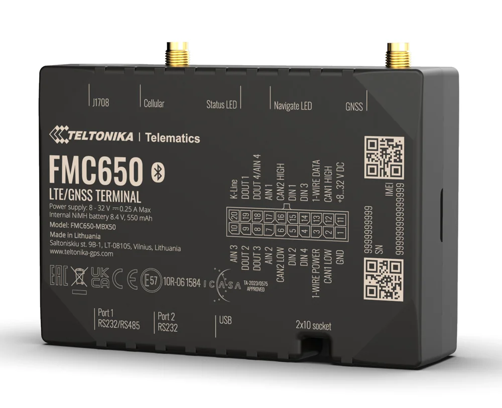 Φωτογραφία προϊόντος: TELTONIKA GPS Tracker οχημάτων FMC650, 4G/GNSS/Bluetooth