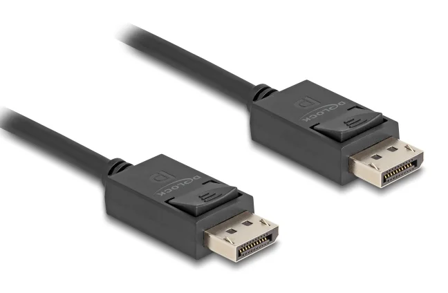 Φωτογραφία προϊόντος: DELOCK καλώδιο DisplayPort 2.1 80493 8K/60Hz 4K/120Hz 40 Gbps, 2m, μαύρο