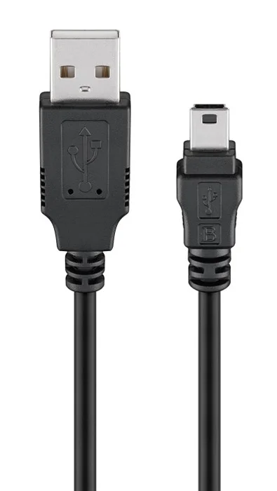 Φωτογραφία προϊόντος: GOOBAY καλώδιο USB σε USB Mini 50767, 480Mbps, 1.8m, μαύρο